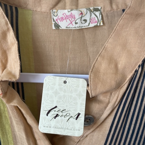 Free People Vacation Mode Kaftan NWT in Natural One Size - Picture 7 of 11